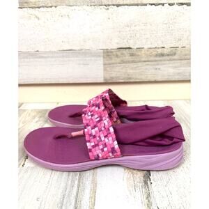 Vionic Womens 10 Serene Tia Active Sandals Orthotic Slingback Pink Purple Shoe
